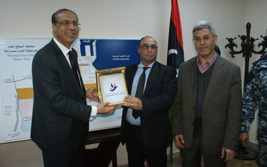 The Minister of Economy and Industry of the Government of National Accord Visits Misurata Free Zone