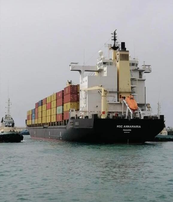 The ship MSC ANNAMARIA with 906 containers on board, as well as the ship COBALTO JOLLY with 655 containers, arrived at the port of Misurata Free Zone on Friday 05/07/2021.