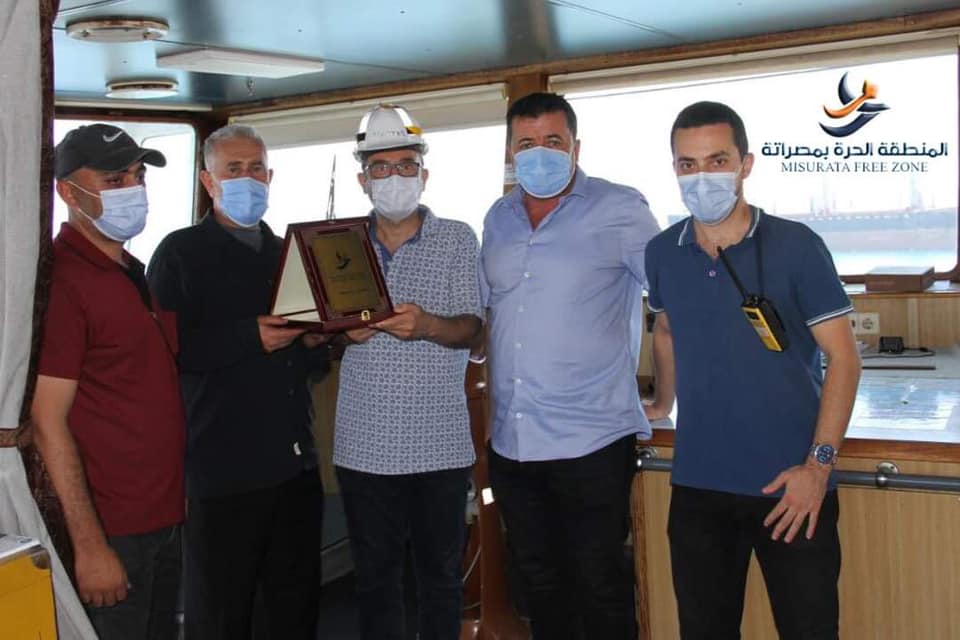 The Arrival of the First Trip of the First Libyan Shipping Line (Sidra Line)