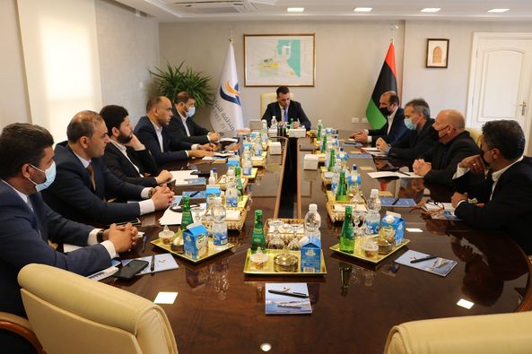 A delegation from the Maltese Medserv Company visited Misurata Free Zone this morning, Wednesday 07/04/2021, in order to consider resuming the investment of the company in Misurata Free Zone in the field of logistics services for companies operating in the oil field.