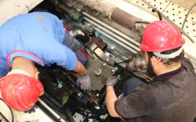 #Follow_up; The routine maintenance work of the handling machinery and equipment continues periodically at the port of Misurata Free Zone, by the engineers and technicians of the Land Machinery and Equipment Maintenance Department.
