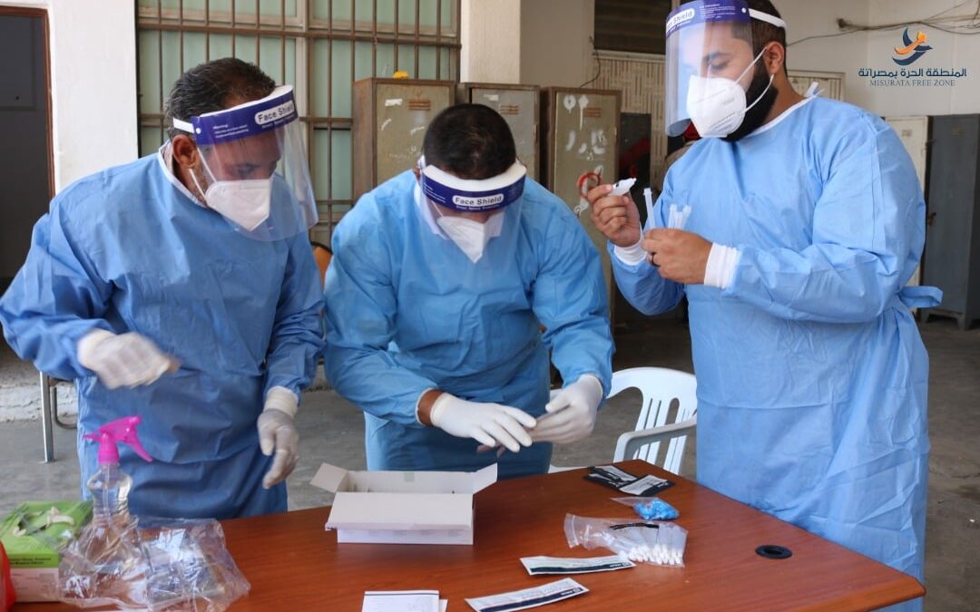 COVID-19 testing in Misurata Free Zone port