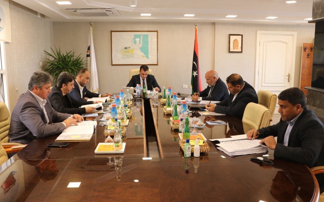 This morning (Saturday, February 13, 2021), the first meeting of the year 2021 of Misurata Free Zone Management Committee was held. The meeting was headed by Mr. Mohsen Al-Suqatri, and in the presence of all members of the management committee and the General Manager, Mr. Ayman Al-Darwish. The meeting discussed the proposed agenda items and some other issues related to the work of the free zone.