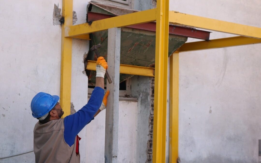#follow_maintenance  On this beautiful morning, we recognize the maintenance team (technicians and engineers) at the grain silo of Misurata Free Zone port.
