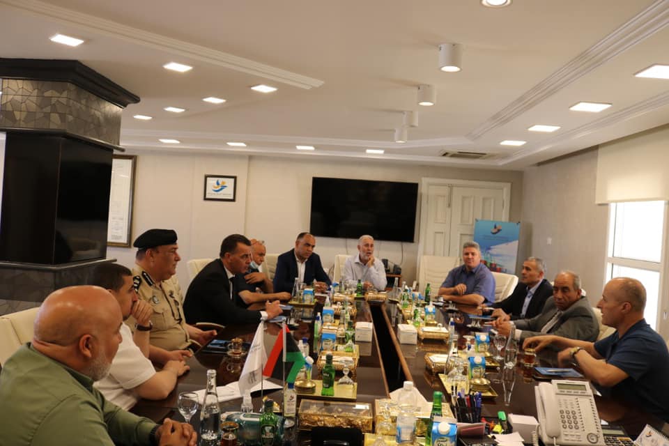 استقبال السيد وكيل وزارة الداخلية للشؤون العامة، والسيد رئيس مصلحة الجوازات والجنسية وشؤون الاجانب، ومدير الادارة العامة للعمليات الامنية، ومدير مكتب وكيل وزارة الداخلية للشؤون العامة