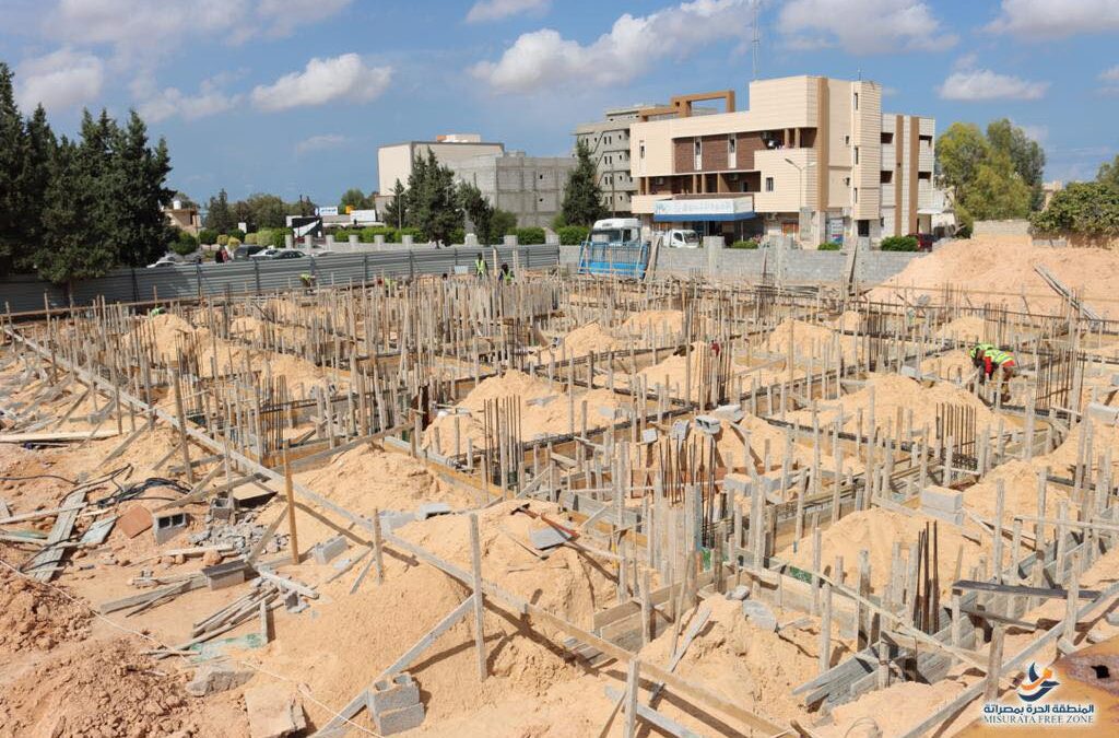استمرار العمل لإنشاء مبنى قسم الأطفال بالمعهد القومي لعلاج الأورام بـمصراتة ،