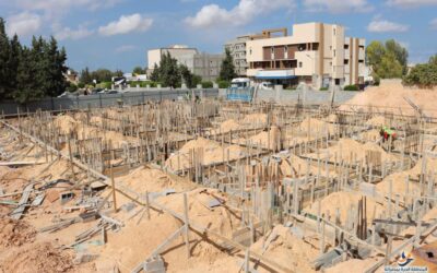 استمرار العمل لإنشاء مبنى قسم الأطفال بالمعهد القومي لعلاج الأورام بـمصراتة ،