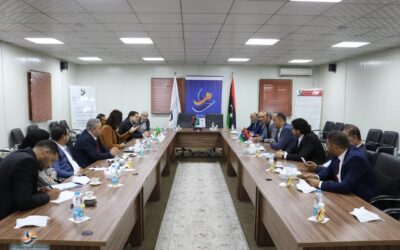 استقبال المنطقة الحرة بمصراتة الوفد الجزائري الممثل لمنظمة التطوير الصناعي و التغير المستقبلي