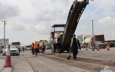 مشروع صيانة طريق النقل الثقيل