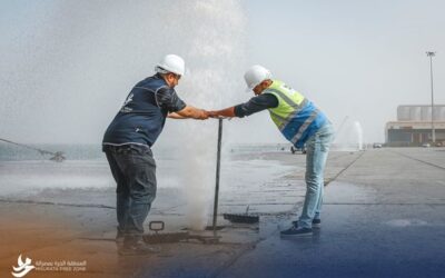 شبكة المياه بميناء المنطقة الحرة بمصراتة