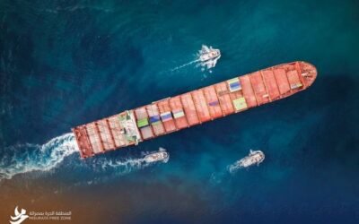 الباخرة الاكبر بالنسبة للموانئ الليبية ترسو بميناء المنطقة الحرة بمصراتة