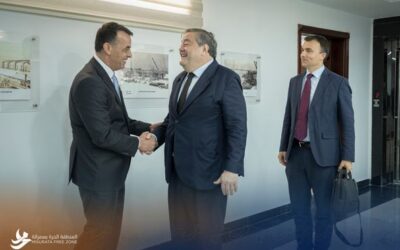 زيارة السفير الاسباني للمنطقة الحرة بمصراتة