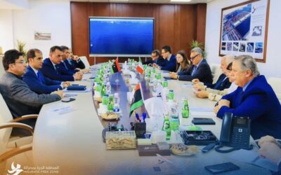 زيارة السفير الإيطالي للمنطقة الحرة بمصراتة اليوم الاثنين الموافق 13 مارس 2023.