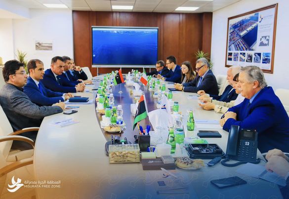 زيارة السفير الإيطالي للمنطقة الحرة بمصراتة  اليوم الاثنين الموافق 13 مارس 2023.